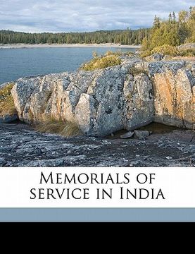 portada memorials of service in india (en Inglés)