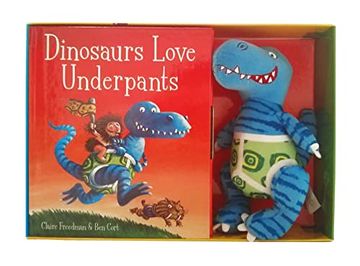 portada Dinosaurs Love Underpants Book and toy 