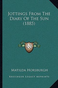portada jottings from the diary of the sun (1885) (en Inglés)