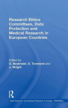 portada Research Ethics Committees, Data Protection and Medical Research in European Countries (Data Protection and Medical Research in Europe: Privireal) (en Inglés)