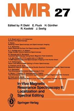portada in-vivo magnetic resonance spectroscopy ii: localization and spectral editing (en Inglés)