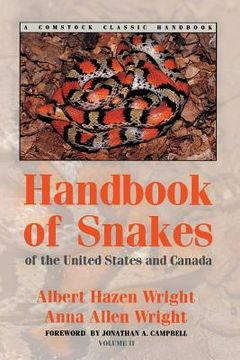 portada Handbook of Snakes of the United States and Canada: Two-Volume Set (in English)