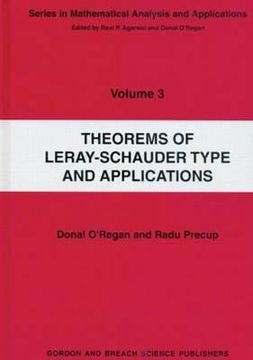 portada Theorems of Leray-Schauder Type and Applications (in English)