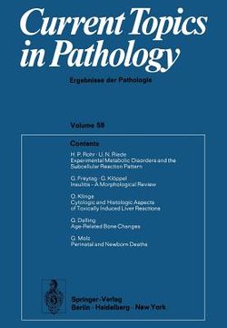 portada current topics in pathology 58 (en Inglés)