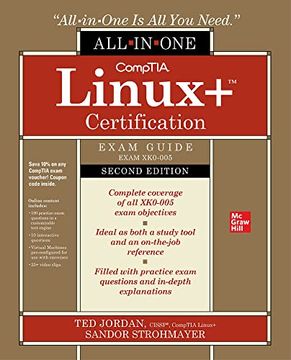 portada Comptia Linux+ Certification All-In-One Exam Guide, Second Edition (Exam Xk0-005) (en Inglés)