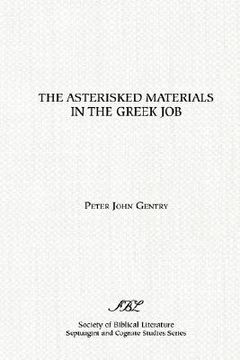 portada the asterisked materials in the greek job (en Inglés)