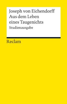 portada Aus dem Leben Eines Taugenichts: Novelle. Studienausgabe (in German)