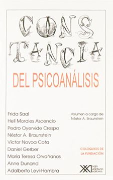 portada Constancia del Psicoanalisis (in Spanish)
