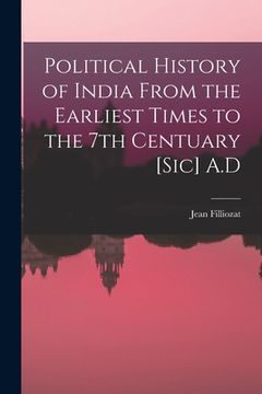 portada Political History of India From the Earliest Times to the 7th Centuary [sic] A.D (en Inglés)