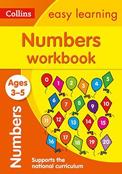 portada Numbers Workbook: Ages 3-5 (Collins Easy Learning Preschool) (in English)
