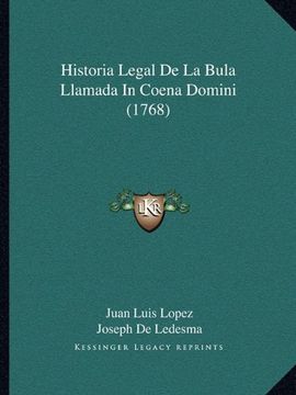 portada Historia Legal de la Bula Llamada in Coena Domini (1768)