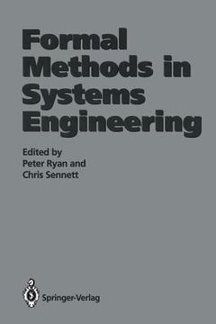 portada formal methods in systems engineering (in English)