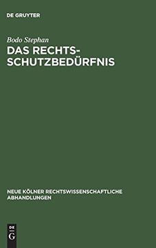 portada Das Rechtsschutzbedürfnis (en Alemán)