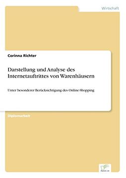 portada Darstellung und Analyse des Internetauftrittes von Warenhäusern (German Edition)