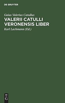 portada Valerii Catulli Veronensis Liber (en Latin)