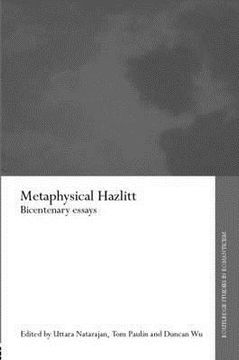 portada metaphysical hazlitt: bicentenary essays (en Inglés)