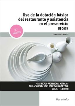 portada Uso de la Dotación Básica del Restaurante y Asistencia en el Preservicio (in Spanish)