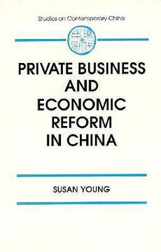 portada private business and economic reform in china (en Inglés)