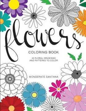 portada Flowers: Coloring Book (en Inglés)