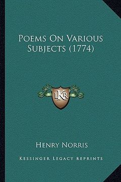 portada poems on various subjects (1774) (en Inglés)