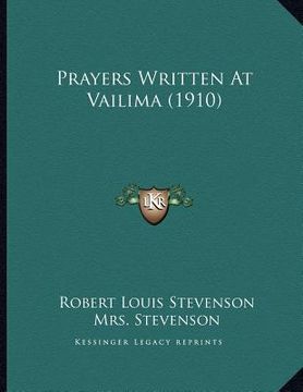portada prayers written at vailima (1910)