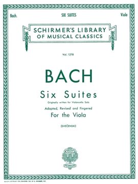 portada 6 Suites: Schirmer Library of Classics Volume 1278 Viola Solo (en Inglés)