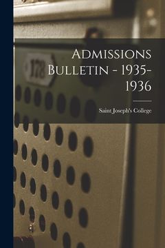 portada Admissions Bulletin - 1935-1936 (in English)