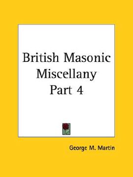 portada british masonic miscellany part 1 (en Inglés)