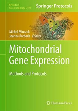 portada Mitochondrial Gene Expression: Methods and Protocols: 2192 (Methods in Molecular Biology) (in English)