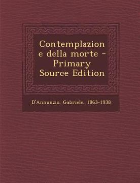 portada Contemplazione Della Morte (en Italiano)