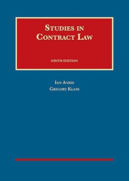 portada Studies in Contract law (University Casebook Series) 