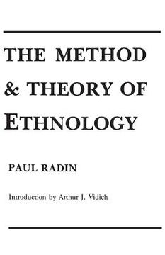 portada The Method and Theory of Ethnology (en Inglés)