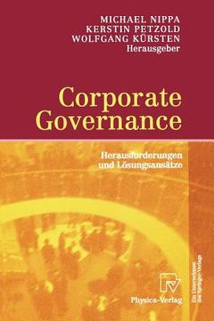 portada corporate governance: herausforderungen und lasungsansatze (en Alemán)