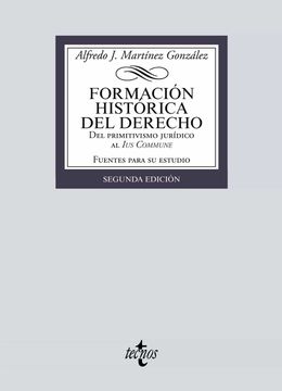 portada Formación Histórica del Derecho: Del Primitivismo Jurídico al ius Commune