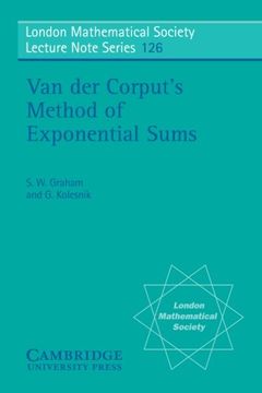 portada Van der Corput's Method of Exponential Sums Paperback (London Mathematical Society Lecture Note Series) (en Inglés)