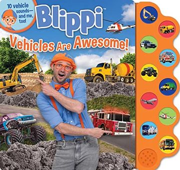portada Blippi: Vehicles are Awesome! (10-Button Sound Books) 