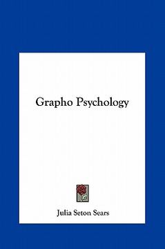 portada grapho psychology (in English)
