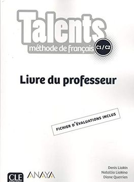 portada Talents fle Niveau C1-C2: Livre du Professeur Version Anaya (Tendances) 