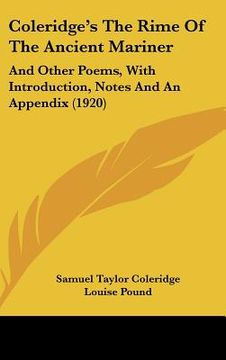 portada coleridge's the rime of the ancient mariner: and other poems, with introduction, notes and an appendix (1920)