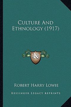 portada culture and ethnology (1917) (en Inglés)