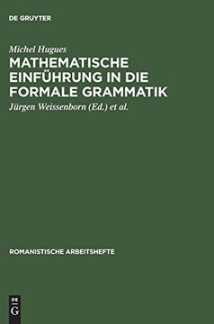 portada Mathematische Einführung in die Formale Grammatik (Romanistische Arbeitshefte) (in German)
