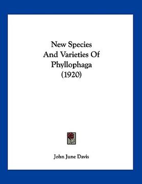 portada new species and varieties of phyllophaga (1920) (en Inglés)