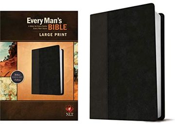 portada Nlt Every Man'S Bible Large Print Tutone Black (en Inglés)