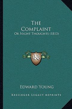 portada the complaint: or night thoughts (1813) (in English)
