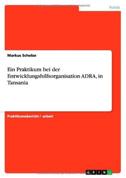 portada Ein Praktikum bei der Entwicklungshilfsorganisation ADRA, in Tansania