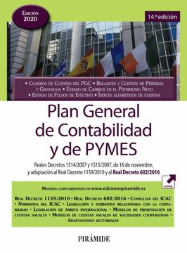 portada Plan General de Contabilidad y de Pymes: Reales Decretos 1514