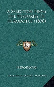 portada a selection from the histories of herodotus (1830) (in English)