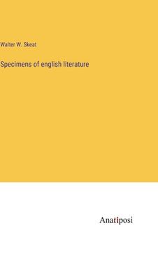 portada Specimens of english literature (en Inglés)