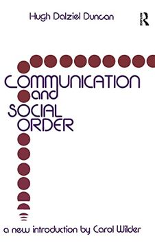 portada Communication and Social Order (en Inglés)