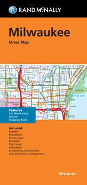 portada Rand McNally Folded Map: Milwaukee Street Map (en Inglés)